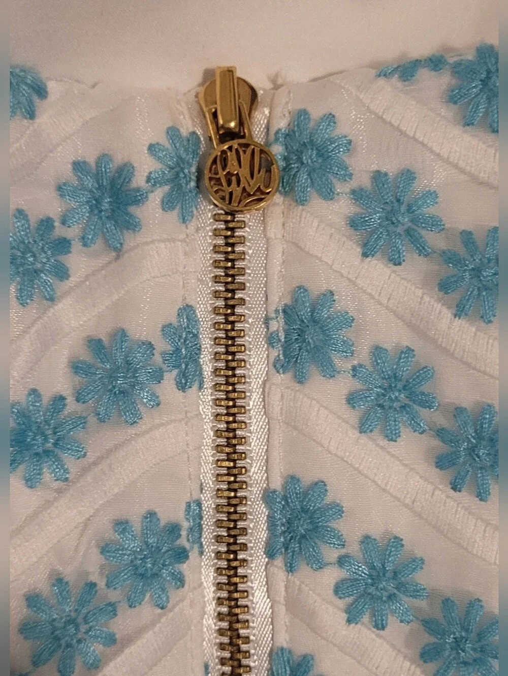 ​Lilly Pulitzer Leavens Strapless Dress in Shorely Blue Size 0 - Picture 5 of 15